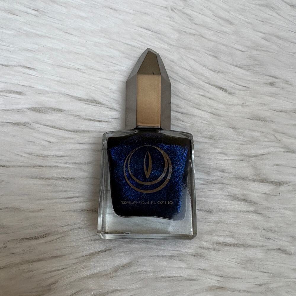 NWOT Mooncat The 13th Hour Black/Blue Shimmer Polish Discontinued